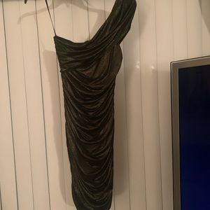 Sexy one shoulder glittery dress